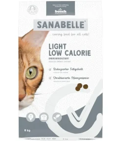 Sanabelle® Trockenfutter Katze - Care Trockenfutter für Katzen Light Low Calorie Adult, Geflügel
