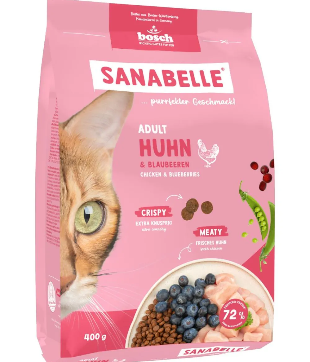 Sanabelle® Life Trockenfutter für Katzen Adult, Huhn & Preiselbeeren New