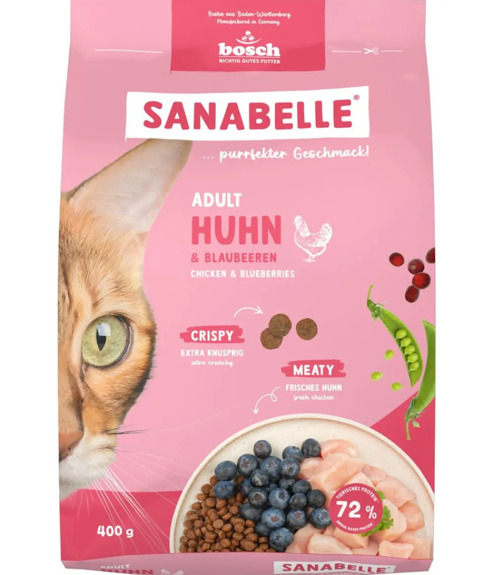 Sanabelle® Life Trockenfutter für Katzen Adult, Huhn & Preiselbeeren New