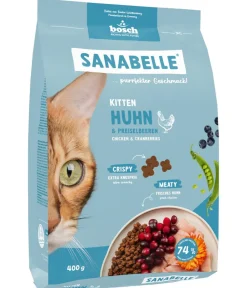 Sanabelle® Trockenfutter Katze - Life Trockenfutter für Katzen Kitten, Huhn & Preiselbeeren