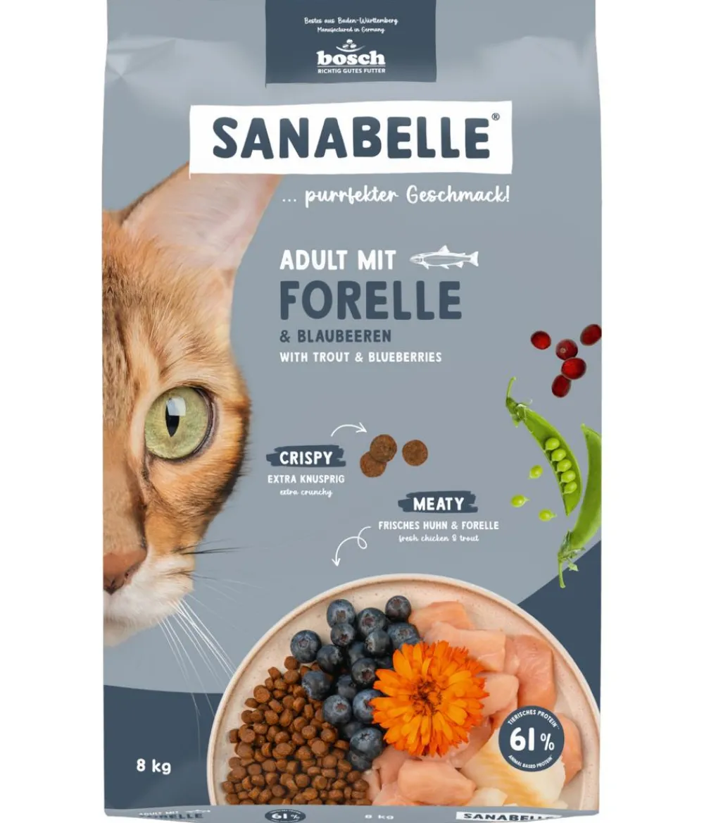 Sanabelle® Trockenfutter Katze > Life Trockenfutter für Katzen Adult, Forelle & Blaubeeren