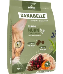 Sanabelle® Trockenfutter Katze - Life Trockenfutter für Katzen Grande Adult, Huhn & Preiselbeere