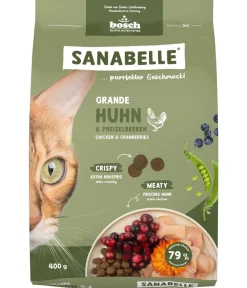 Sanabelle® Trockenfutter Katze - Life Trockenfutter für Katzen Grande Adult, Huhn & Preiselbeere