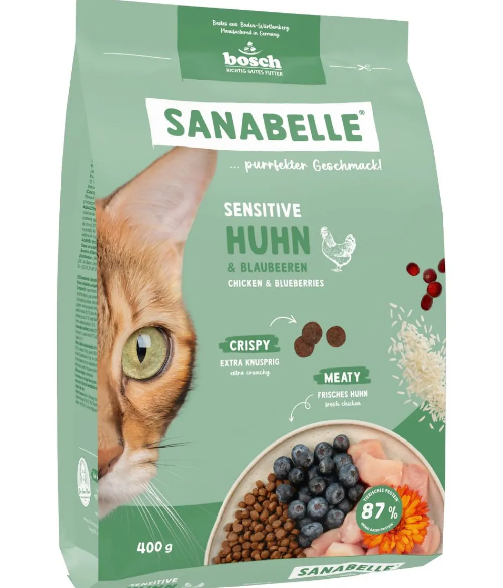 Sanabelle® Life Trockenfutter für Katzen Sensitiv Adult, Huhn & Preiselbeeren Hot