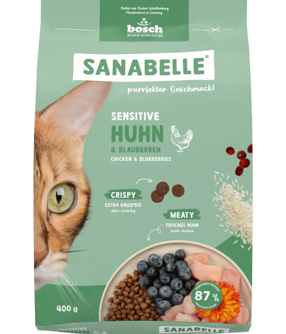 Sanabelle® Life Trockenfutter für Katzen Sensitiv Adult, Huhn & Preiselbeeren Hot