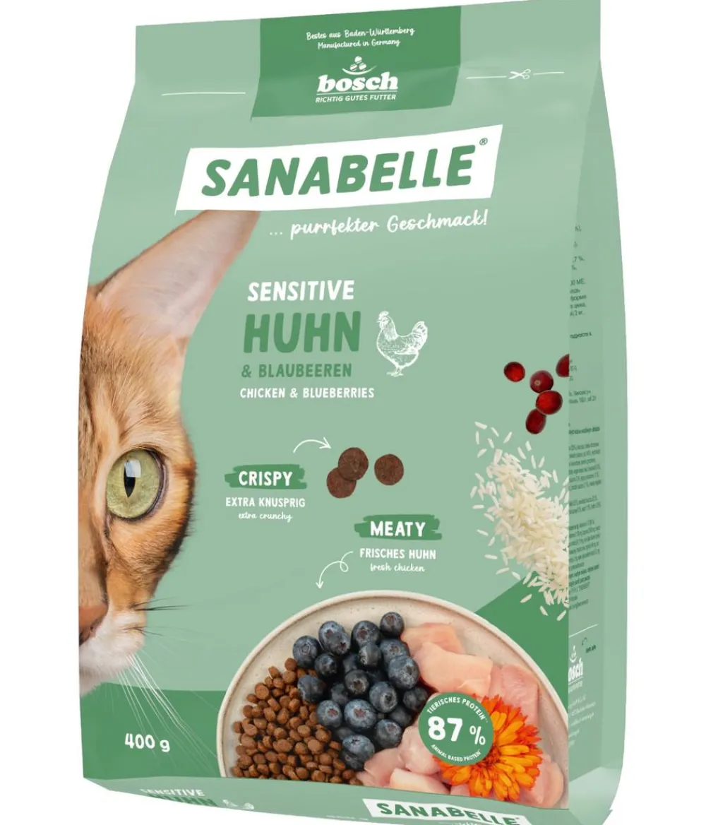 Sanabelle® Life Trockenfutter für Katzen Sensitiv Adult, Huhn & Preiselbeeren Hot