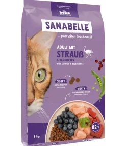 Sanabelle® Trockenfutter Katze > Life Trockenfutter für Katzen Adult, Strauß & Blaubeeren
