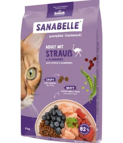 Sanabelle® Trockenfutter Katze > Life Trockenfutter für Katzen Adult, Strauß & Blaubeeren