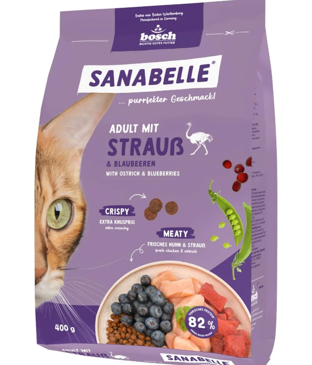 Sanabelle® Trockenfutter Katze - Life Trockenfutter für Katzen Adult, Forelle & Blaubeeren