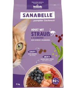 Sanabelle® Life Trockenfutter für Katzen Adult, Strauß & Blaubeeren Clearance