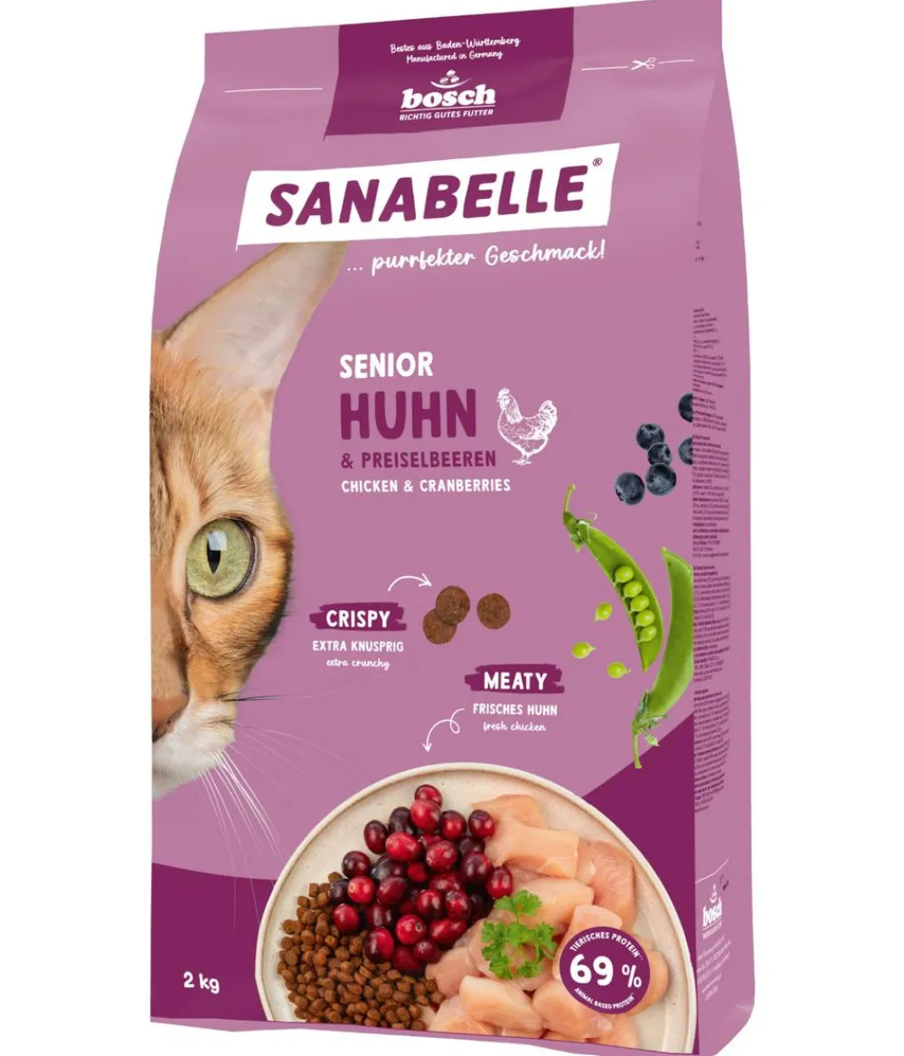 Sanabelle® Life Trockenfutter für Katzen Senior, Huhn & Preiselbeeren Outlet