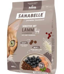 Sanabelle® Trockenfutter Katze > Trockenfutter für Katzen Sensitiv Adult, Lamm & Blaubeeren