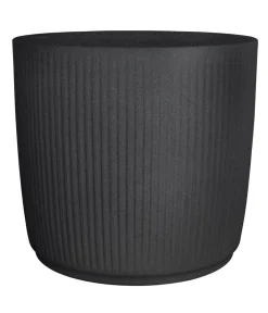 Scheurich Kunststoff-Pflanztopf Linetto, rund Schwarz Sale