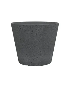 Scheurich Kunststoff-Topf C-Cone, rund Schwarz Discount