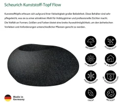 Scheurich Blumentöpfe & Übertöpfe > Kunststoff-Topf Flow, oval