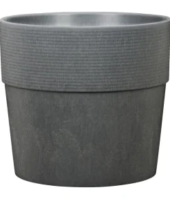 Scheurich Blumentöpfe & Übertöpfe > Kunststoff-Topf Groove+, rund, ca. Ø28,5/H26 cm