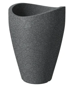 Scheurich Blumentöpfe & Übertöpfe - Kunststoff-Topf Wave Globe, rund, ca. Ø50,5/H67 cm Schwarz