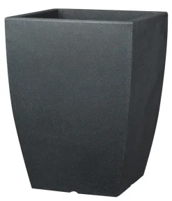 Scheurich Vasen|Blumentöpfe & Übertöpfe > Kunststoff-Vase Bologna, eckig, anthrazit