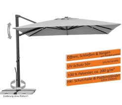 Schneider Schirme Sonnenschirme > Schneider Ampelschirm Rhodos Smart, quadratisch, ca. B300/T300 cm