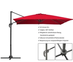 Schneider Schirme Sonnenschirme > Schneider Ampelschirm Rhodos Junior, quadratisch, ca. B270/T270 cm