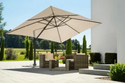 Schneider Schirme Sonnenschirme - Schneider Ampelschirm Rhodos Grande Beige