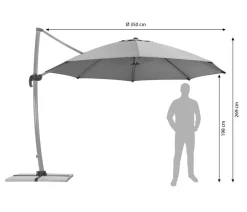Schneider Schirme Sonnenschirme > Schneider Ampelschirm Rhodos, rund, ca. Ø350 cm