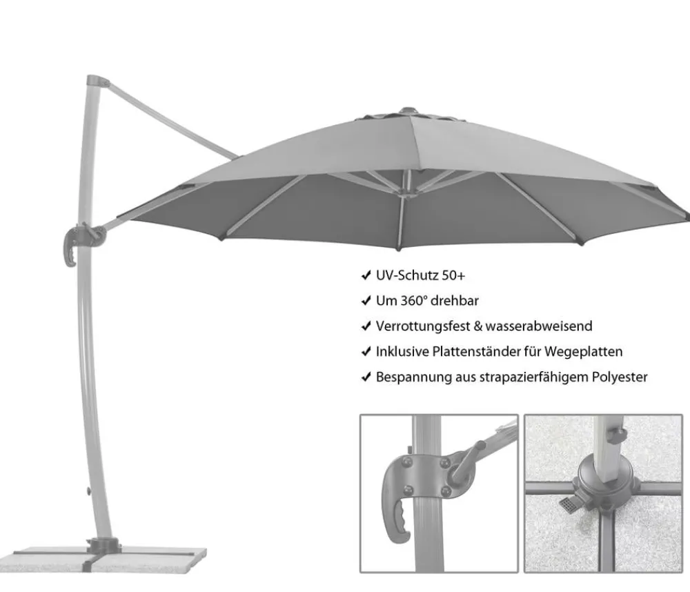 Schneider Schirme Sonnenschirme > Schneider Ampelschirm Rhodos, rund, ca. Ø350 cm