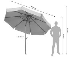 Schneider Schirme Sonnenschirme - Schneider Classics Sonnenschirm Orlando, rund, ca. Ø270 cm Beige