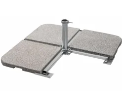Schneider Schirme Schirmständer - Schneider Plattenständer für Schirmstöcke bis Ø 55 mm Silber
