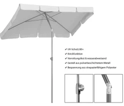 Schneider Schirme Sonnenschirme - Schneider Sonnenschirm Aquila, rechteckig, ca. B225/T Dunkelrot