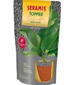 Seramis Torf & Blähton|Spezialerde - Topper-Granulat Graphite, 1 l Grau