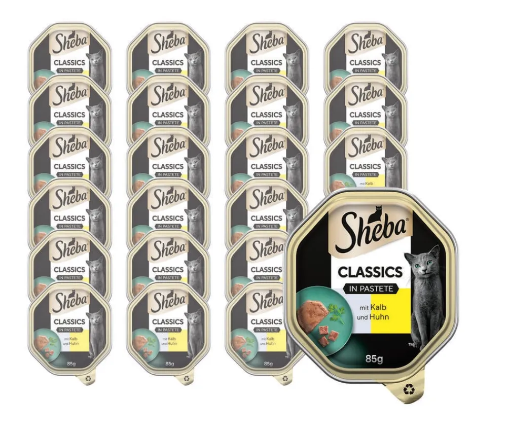 Sheba® Nassfutter Katze - Nassfutter für Katzen Classics in Pastete,