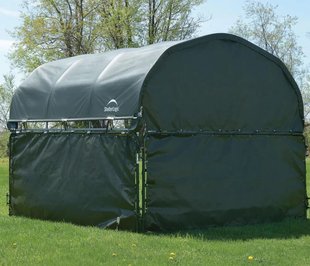 Shelter Logic Weidezelte & Unterstände > Erweiterung für Pferdestallüberdachung, ca. B370/H170/T370 cm