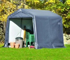 Shelter Logic Gartenhäuser & Gerätehäuser - Foliengerätehaus in-a-Box, ca. B240/H240/T240 cm Grau