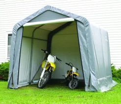 Shelter Logic Gartenhäuser & Gerätehäuser - Foliengerätehaus in-a-Box, ca. B240/H240/T240 cm Grau