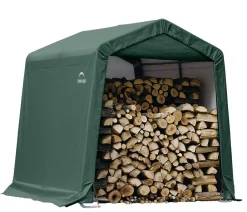 Shelter Logic Foliengerätehaus Grün Discount