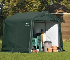 Shelter Logic Foliengerätehaus Grün Discount