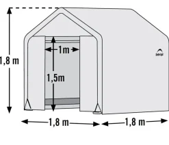 Shelter Logic Foliengewächshaus Weiß New