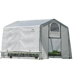 Shelter Logic Foliengewächshaus Weiß Discount