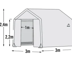 Shelter Logic Foliengewächshaus Weiß Discount
