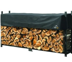 Shelter Logic Kaminholzregale - Kaminholzregal Schwarz