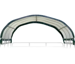 Shelter Logic Pferdestallüberdachung, ca. B370/H160/T370 cm Dunkelgrün Clearance