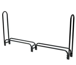 Shelter Logic Kaminholzregale - ShelterLogic Stahl-Kaminholzregal Schwarz