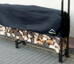 Shelter Logic Kaminholzregale - ShelterLogic Stahl-Kaminholzregal Schwarz