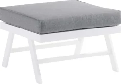 Sieger Auckland Loungetisch/-hocker, ca. B72/H47/T72 cm Weiß Discount