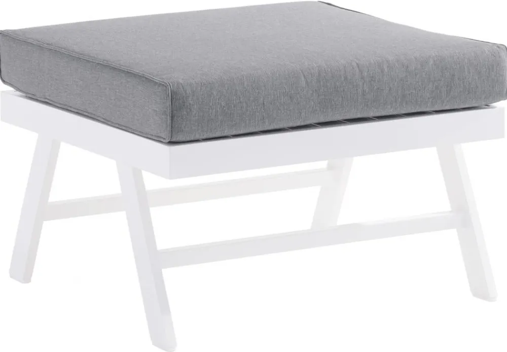 Sieger Auckland Loungetisch/-hocker, ca. B72/H47/T72 cm Weiß Discount