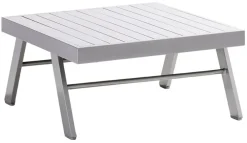 Sieger Gartenstühle Aluminium|Gartenhocker - Auckland Loungetisch/-hocker, ca. B72/H47/T72 cm Dunkelgrau