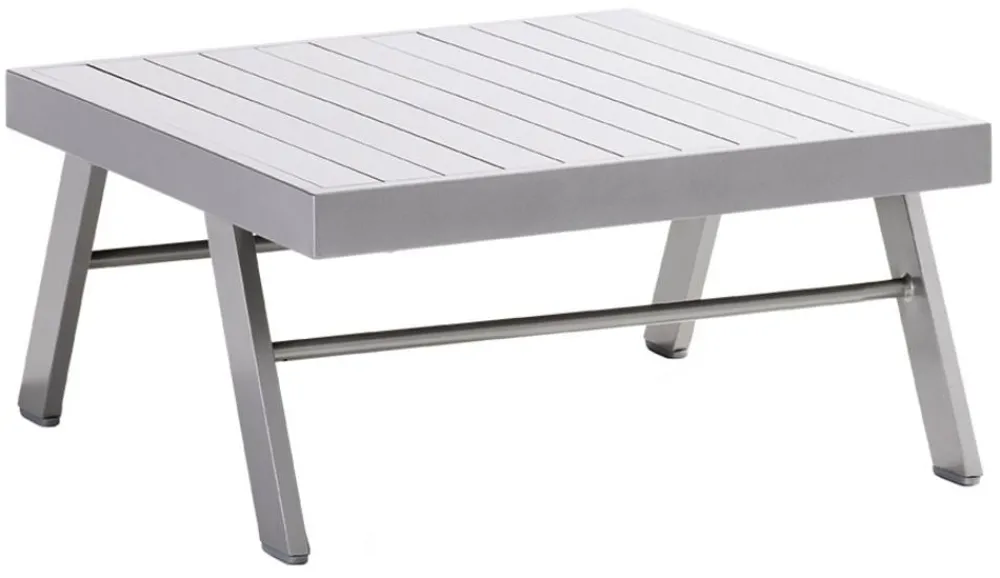 Sieger Gartenstühle Aluminium|Gartenhocker - Auckland Loungetisch/-hocker, ca. B72/H47/T72 cm Dunkelgrau