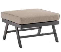 Sieger Gartenstühle Aluminium|Gartenhocker - Auckland Loungetisch/-hocker, ca. B72/H47/T72 cm Natur