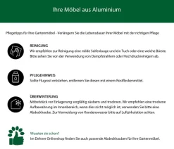 Sieger Gartenstühle Aluminium|Klappstühle - Klappsessel Bodega Grau